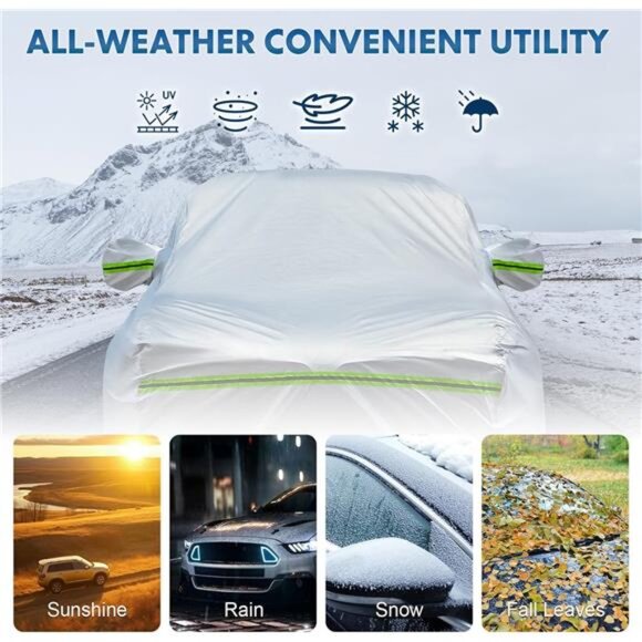 6-Layer Full Car Cover is All-Weather Waterproof, Universal in All - Picture 3 of 7